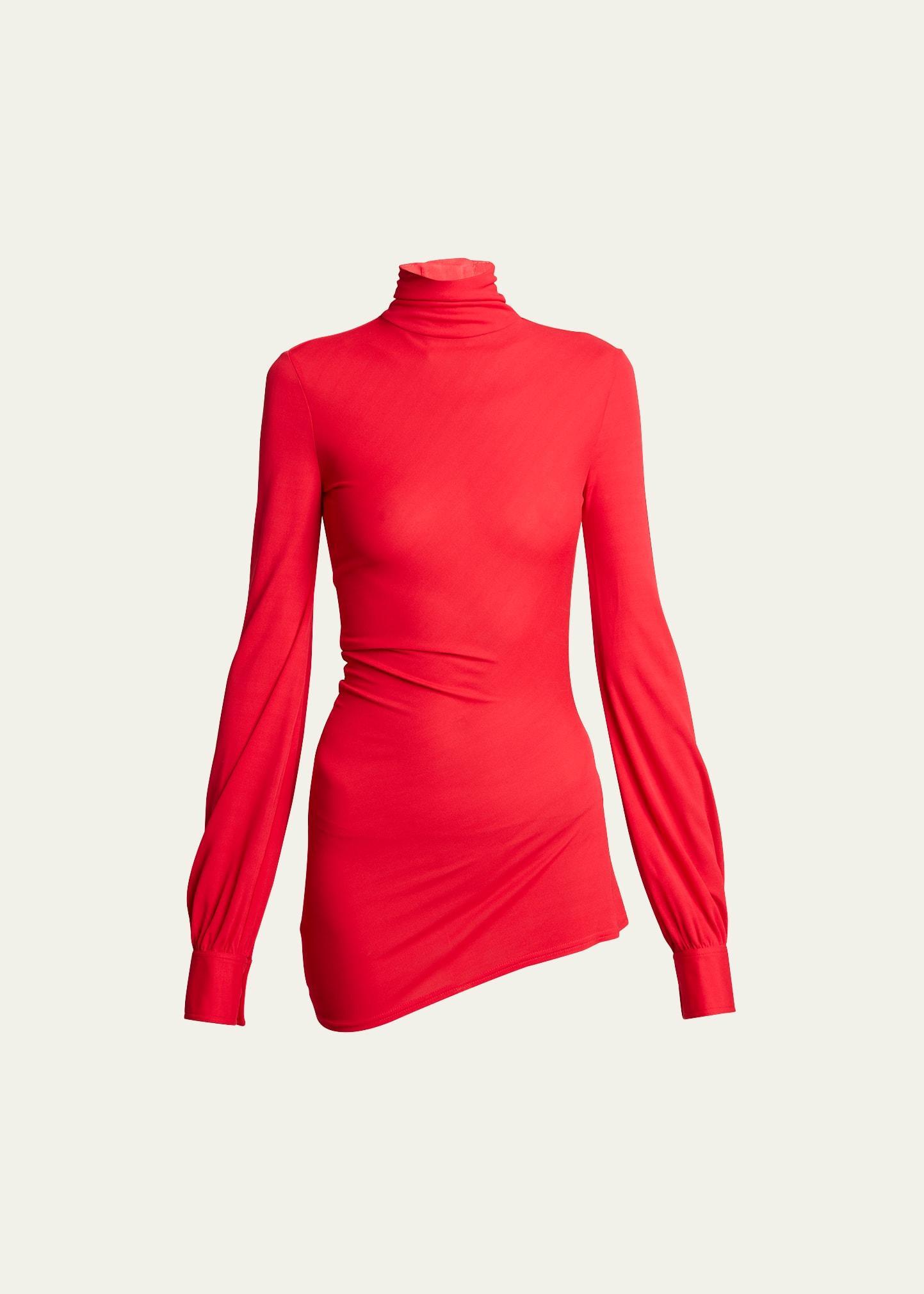 Sonia High-Neck Viscose Asymmetric Top Product Image