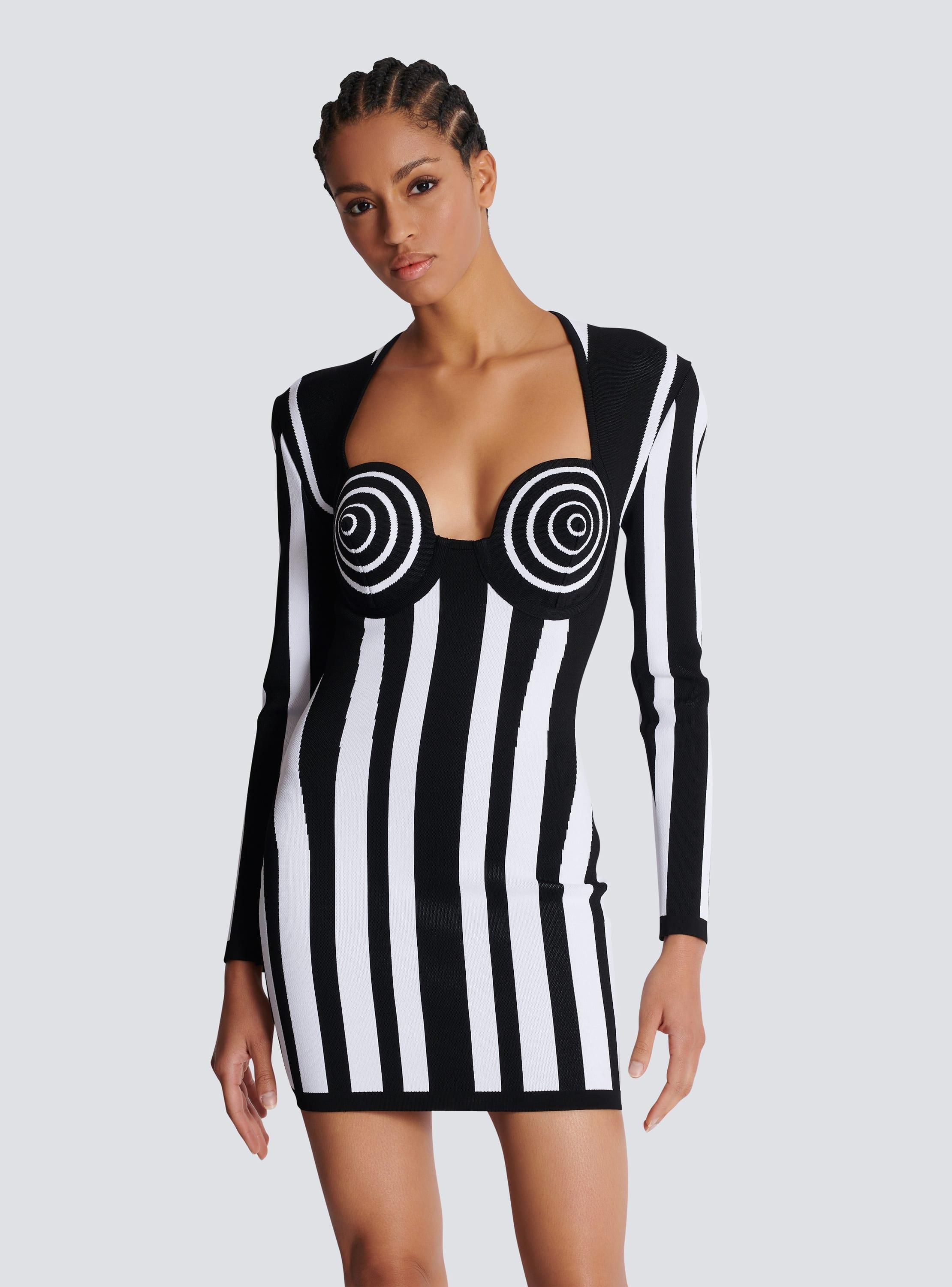 Striped knit dress Product Image