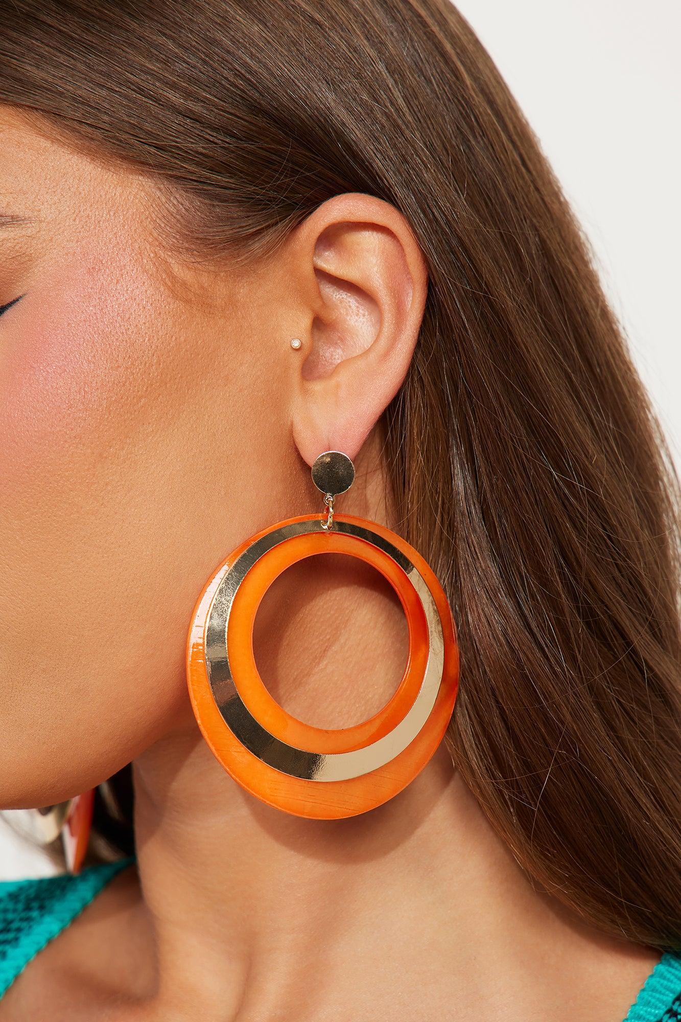 Bright Sunny Days Earrings - Orange Product Image