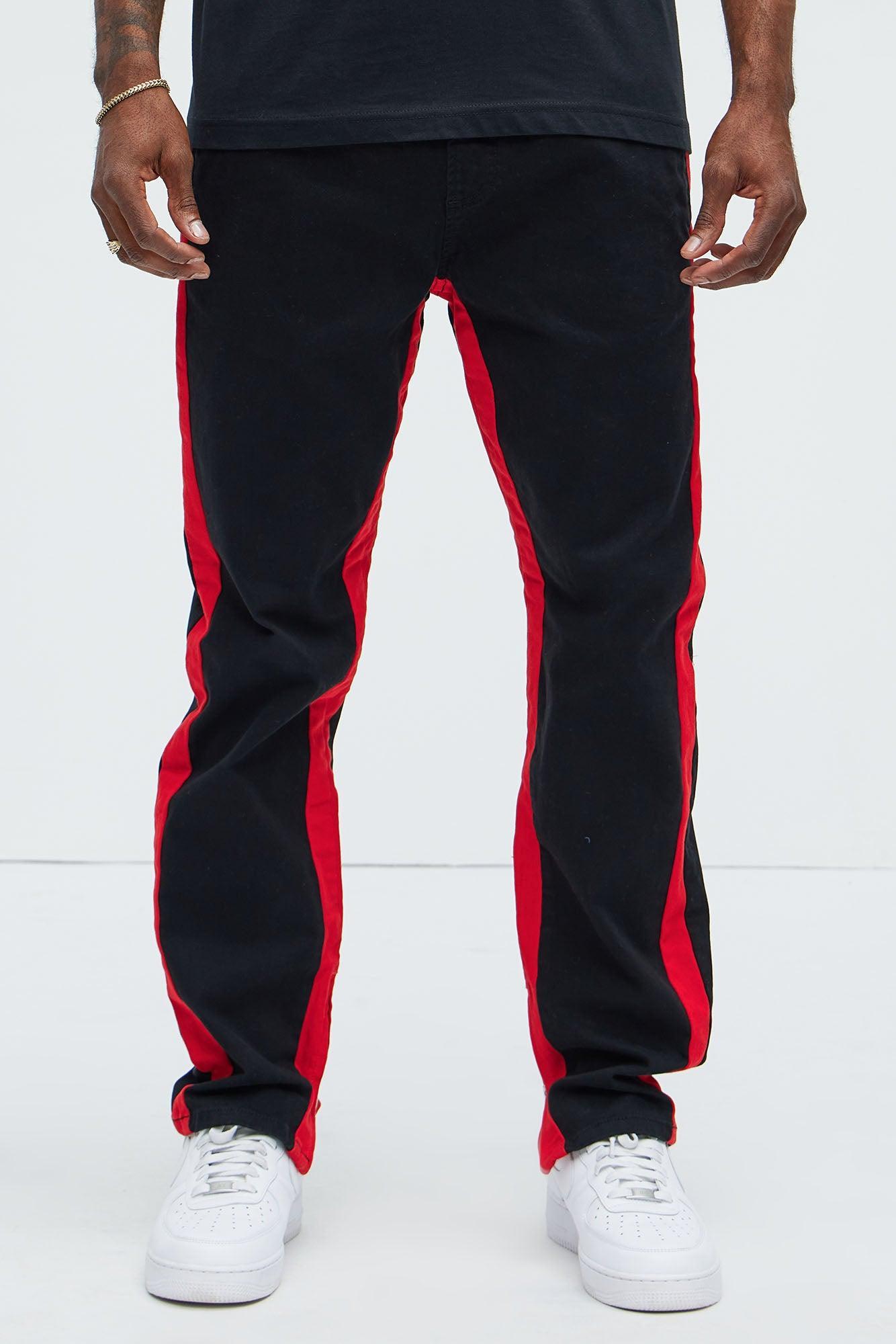 Travis Twill Joggers - Black/Red Product Image