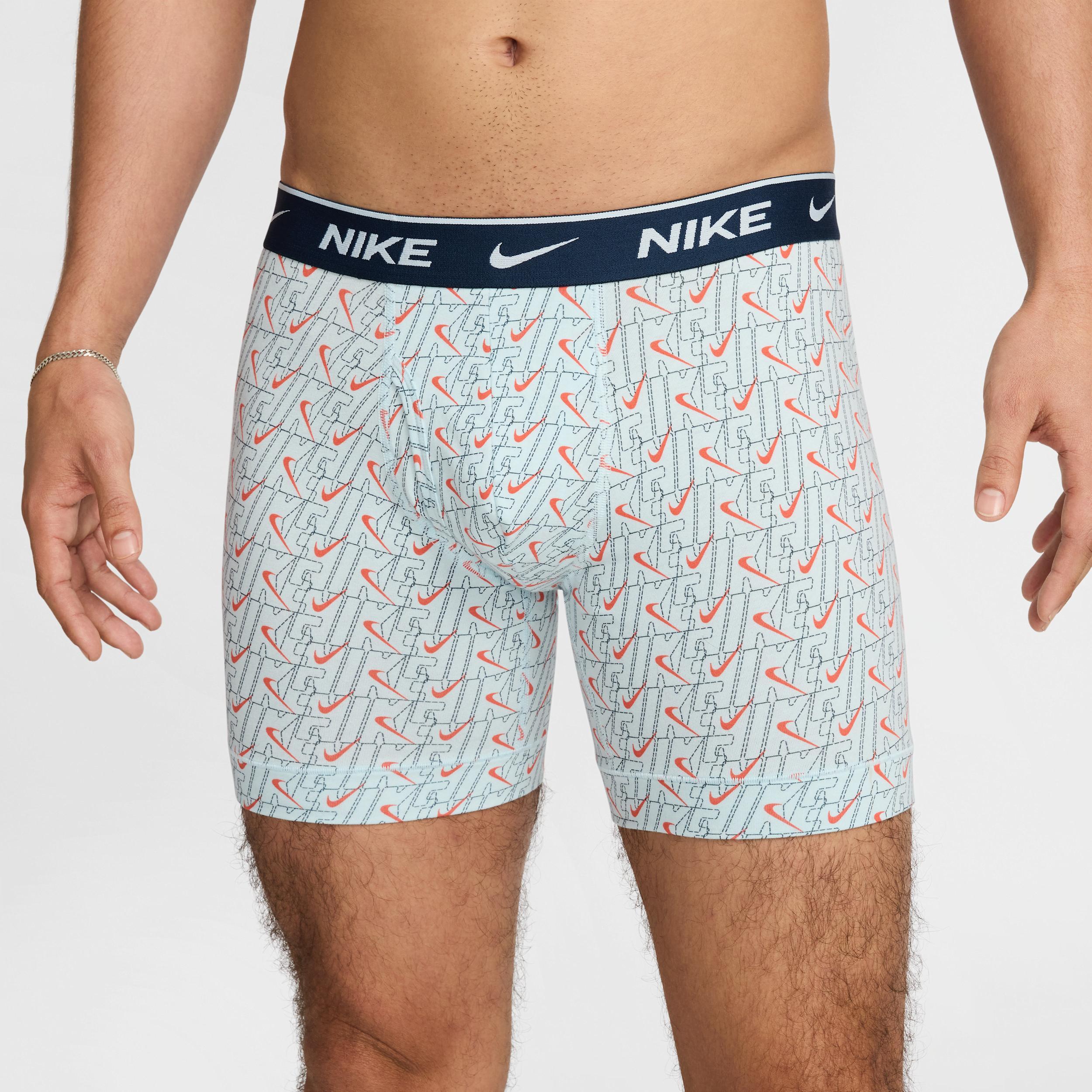 Nike Mens Dri-FIT Essential Cotton Stretch Boxer Briefs (3-Pack) Product Image