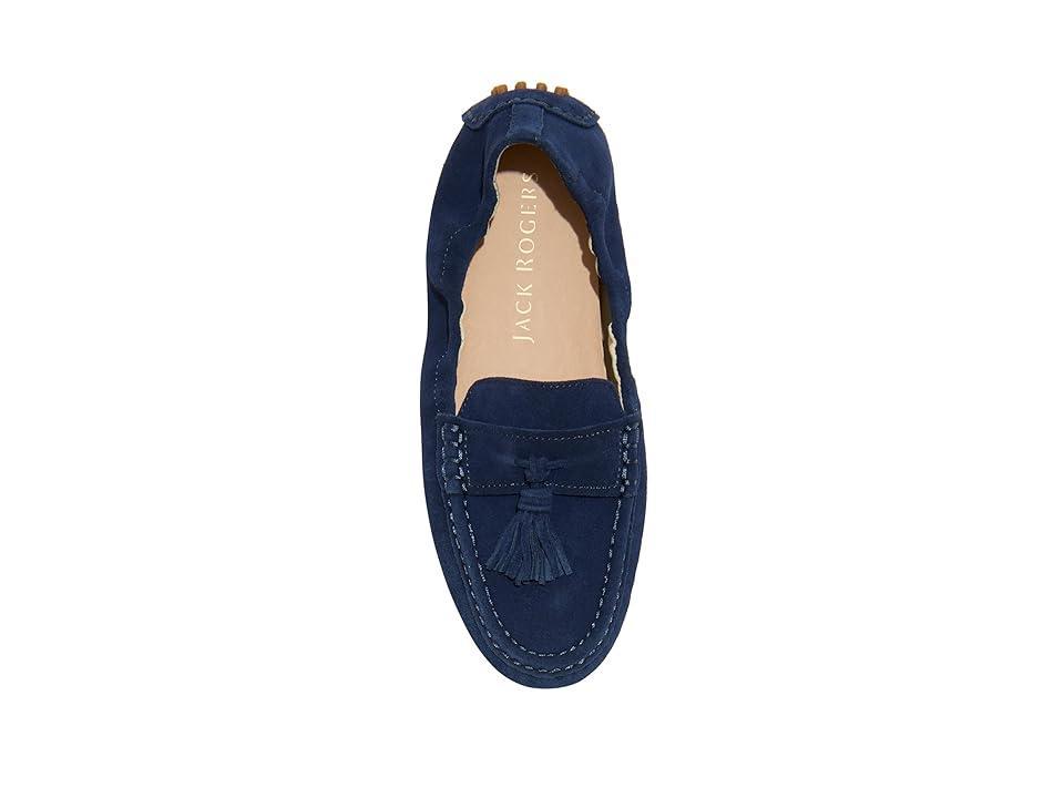 Jack Rogers Bedon Tassel Driver - Suede (Midnight) Women's Flat Shoes Product Image