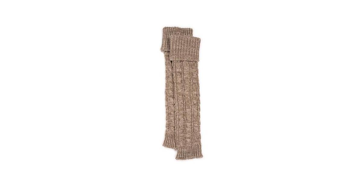 Womens MUK LUKS Tall Cabled Knit Leg Warmers Product Image