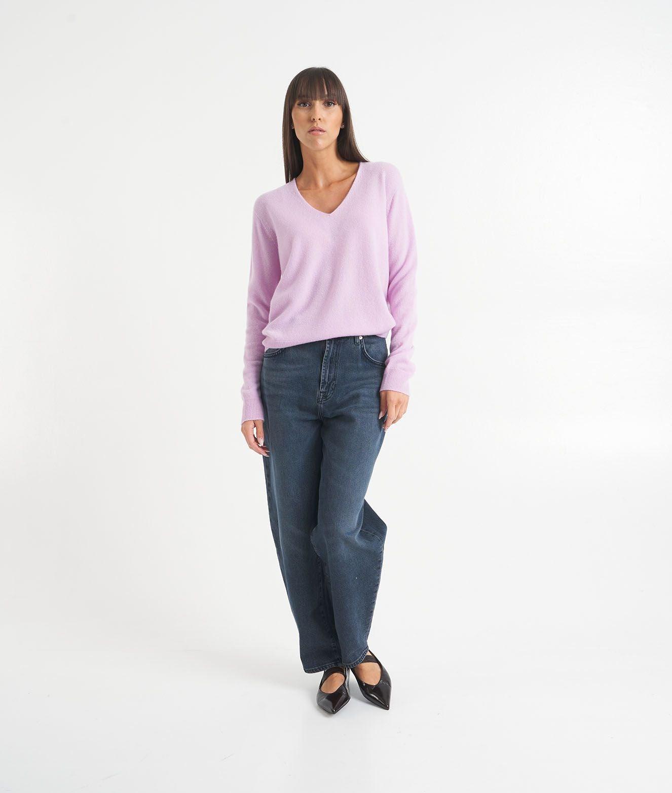 Knit sweater in cashmere Product Image