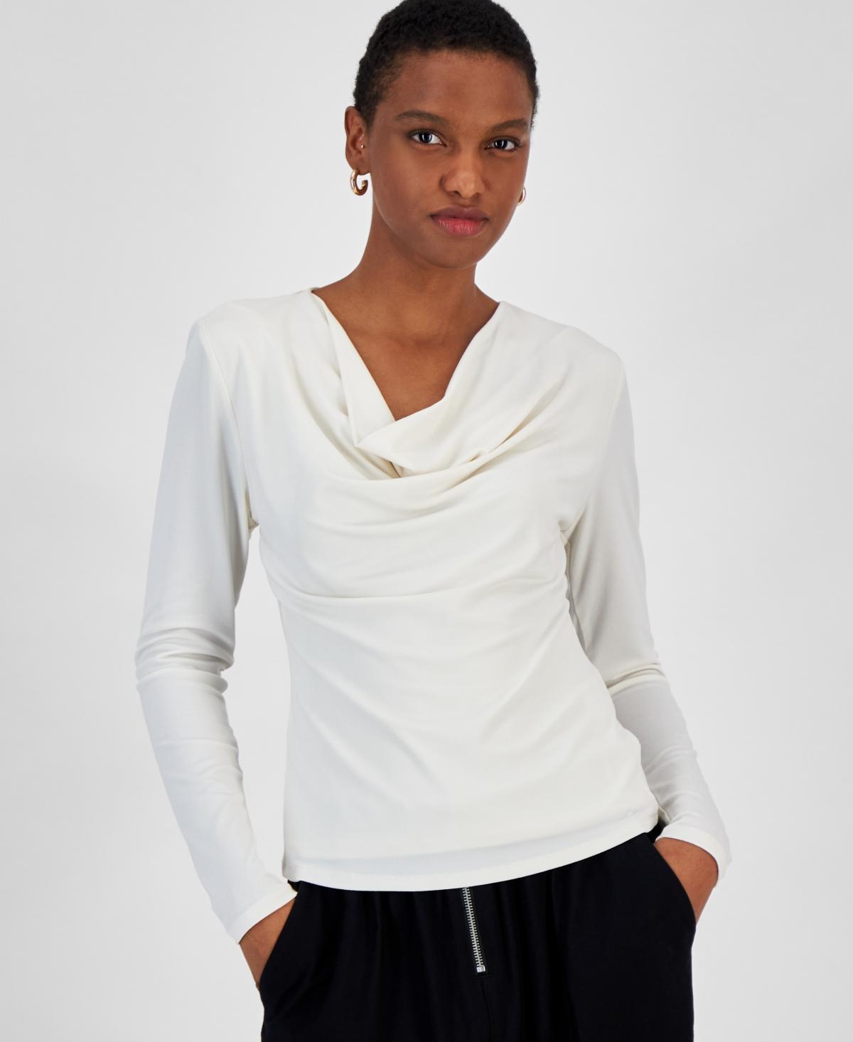 Bar Iii Womens Cowl-Neck Top, Created for Macys Product Image