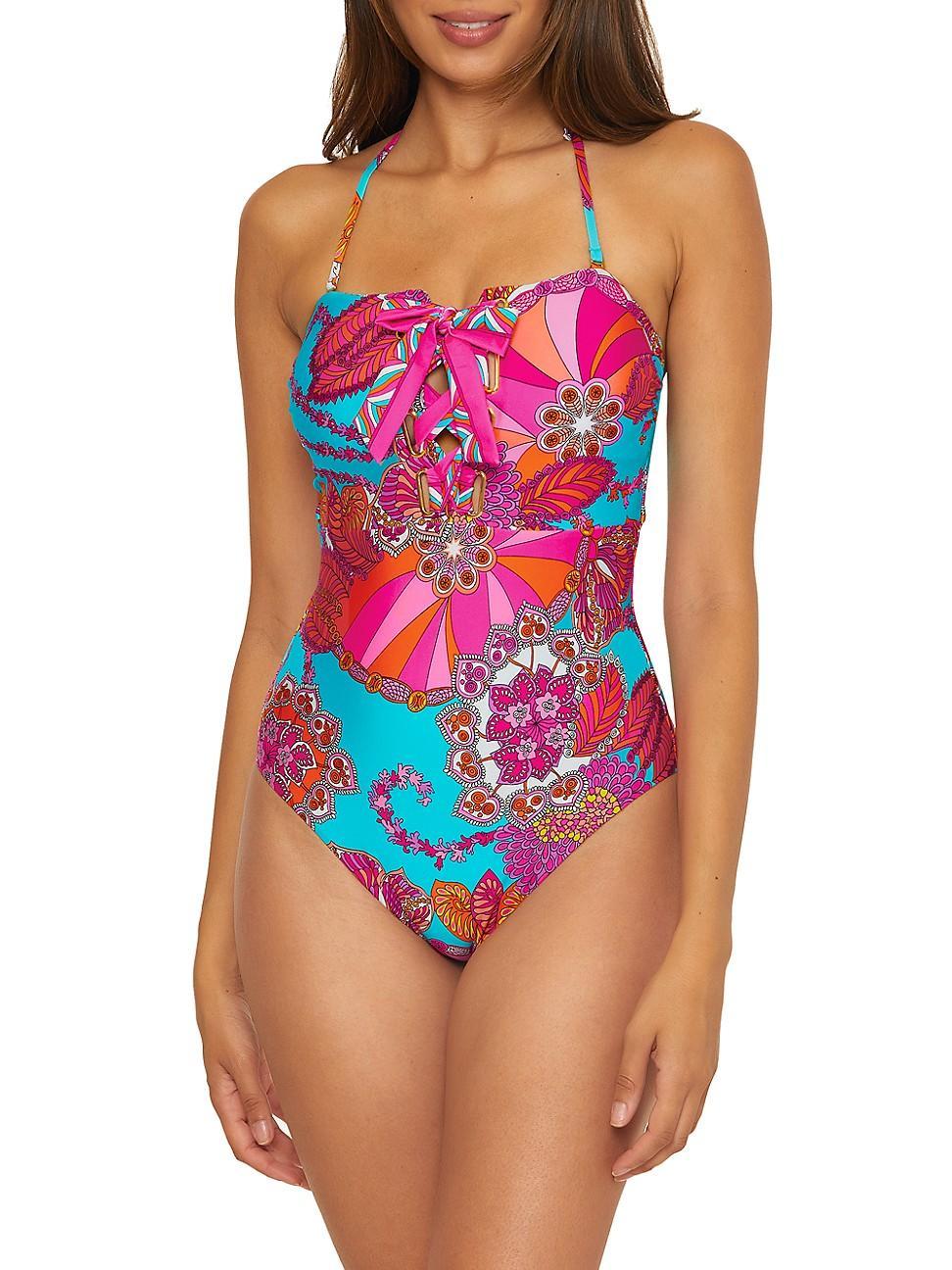 Womens Meilani Floral One-Piece Swimsuit Product Image