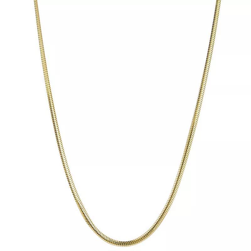 Sunkissed Sterling Brillo Chain Necklace, Womens Gold Tone Product Image