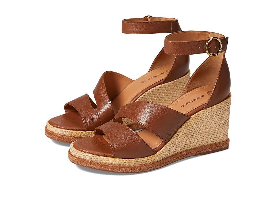 Johnston & Murphy Marcia Asymmetrical Sandal (Cognac) Women's Slippers Product Image