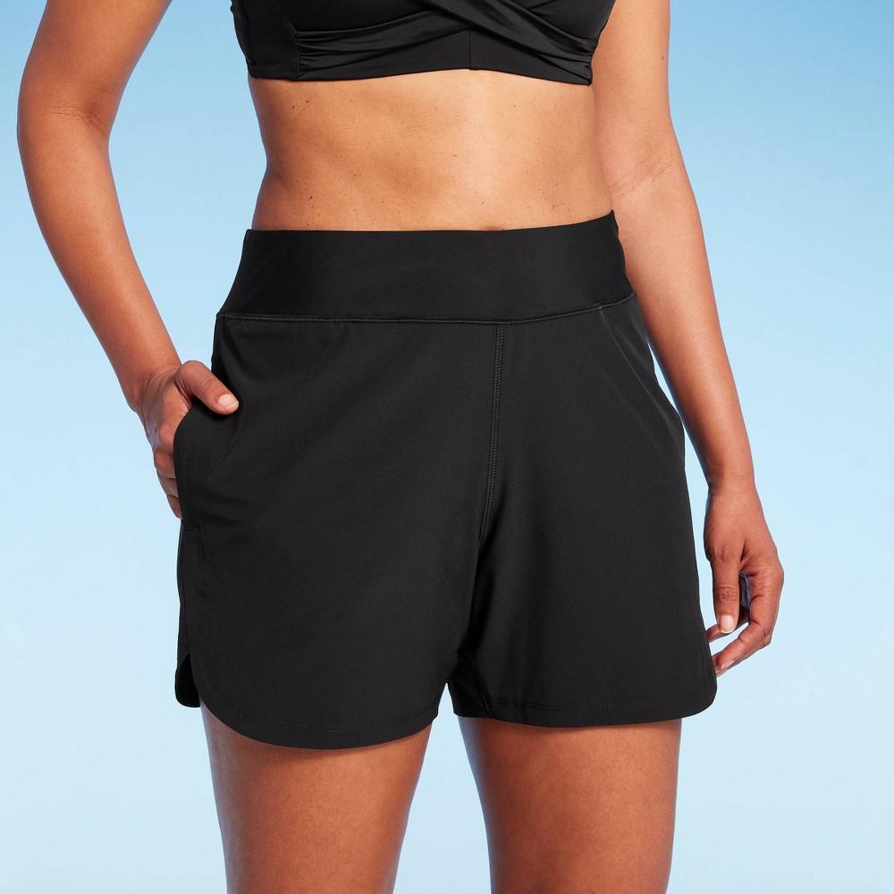 Lands End Womens 5 UPF 50 Swim Shorts - Black XL Product Image