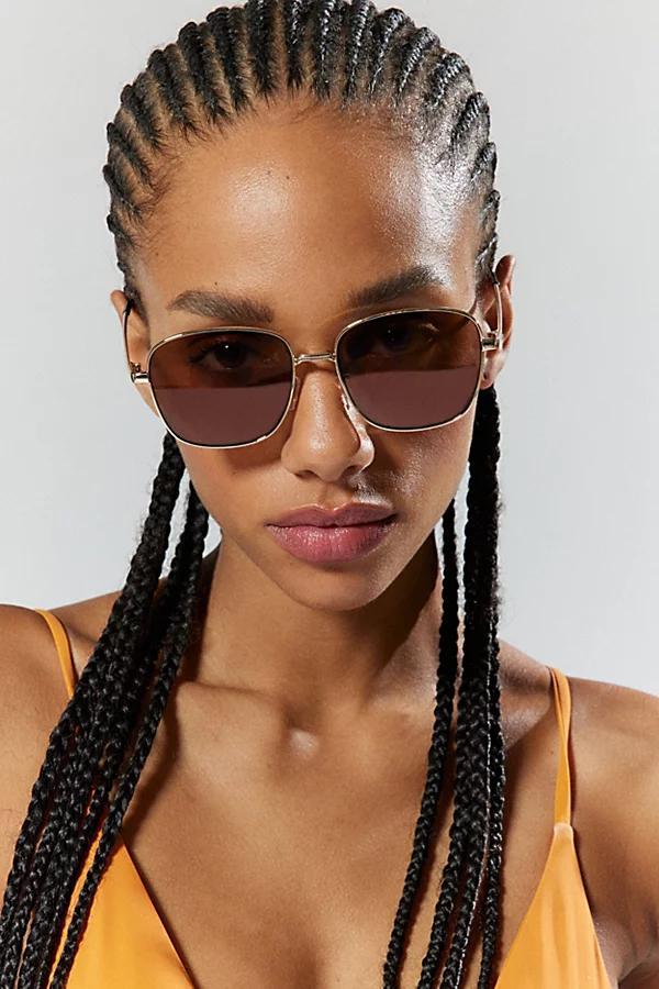 Urban Outfitters UO Essential Metal Square Sunglasses Womens at Urban Outfitters Product Image