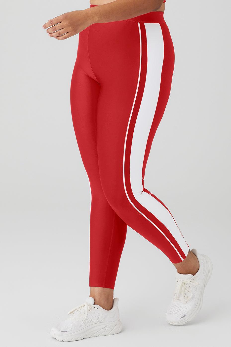 Airlift High-Waist 7/8 Car Club Legging - Classic Red/White Female Product Image