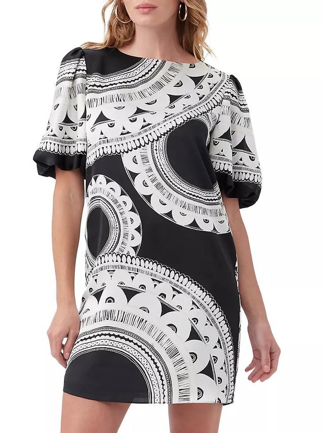 Luv Printed Short-Sleeve Minidress Product Image