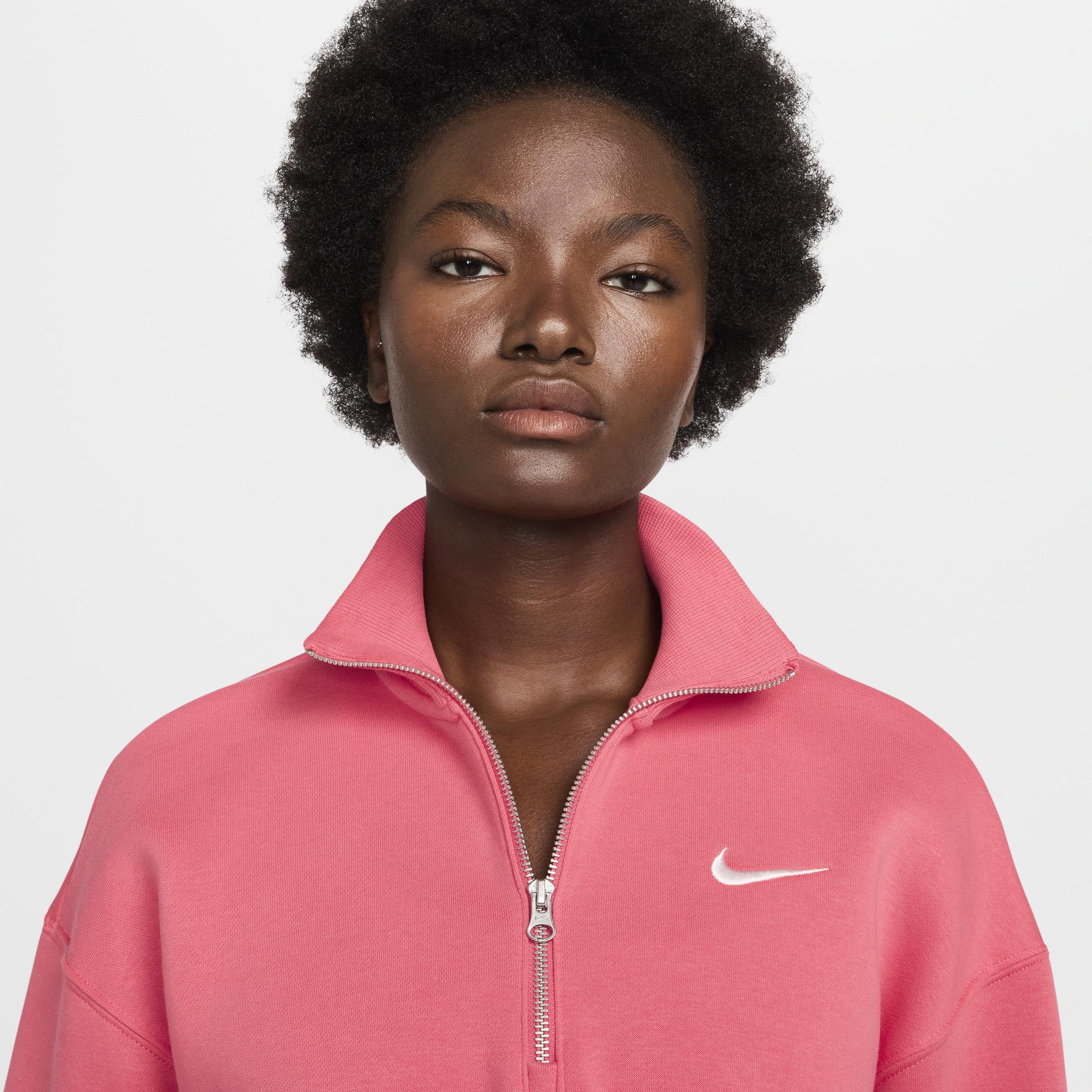 Women's Nike Sportswear Phoenix Fleece 1/2-Zip Cropped Sweatshirt Product Image