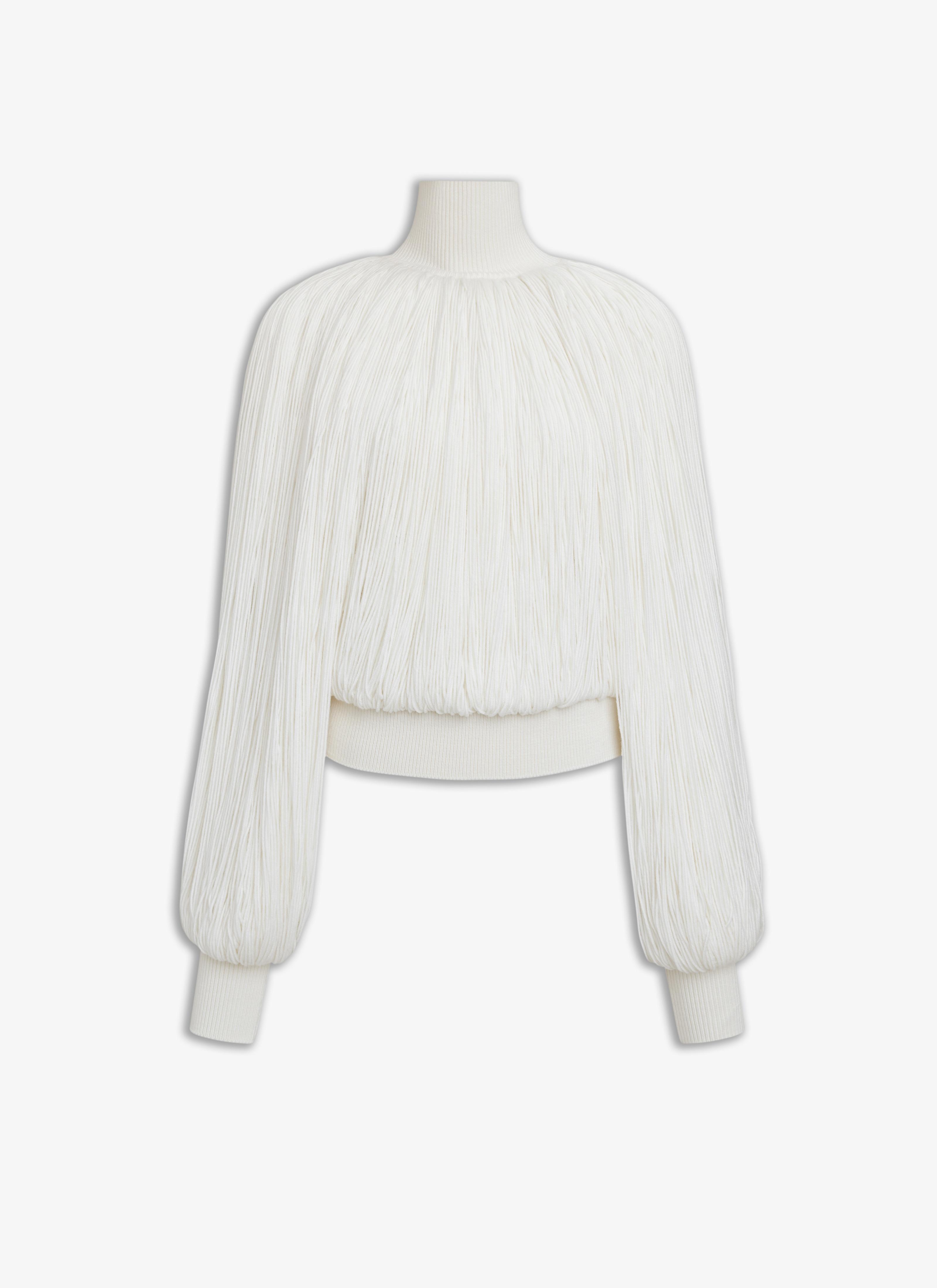 Off-White KNITTED FRINGES JUMPER Product Image