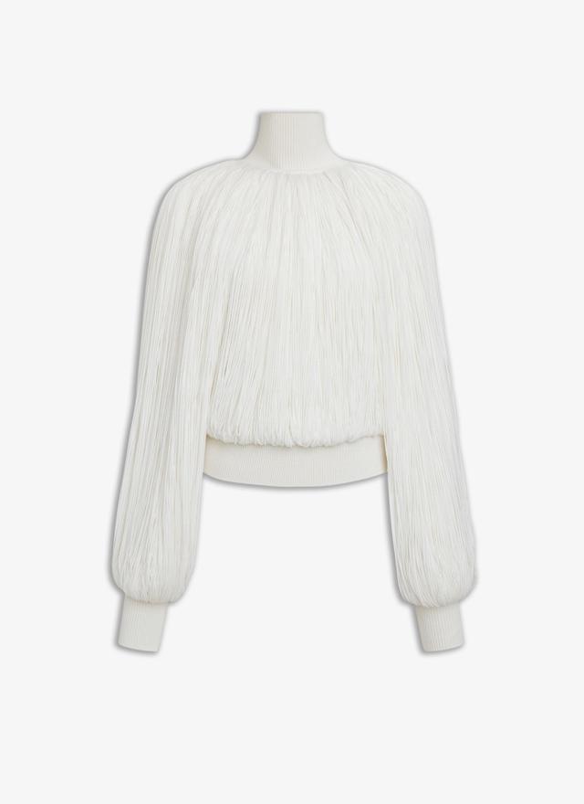 Off-White KNITTED FRINGES JUMPER Product Image