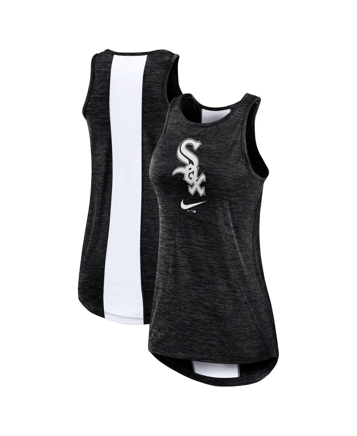 Womens Nike Black Chicago White Sox Right Mix High Neck Tank Top Product Image