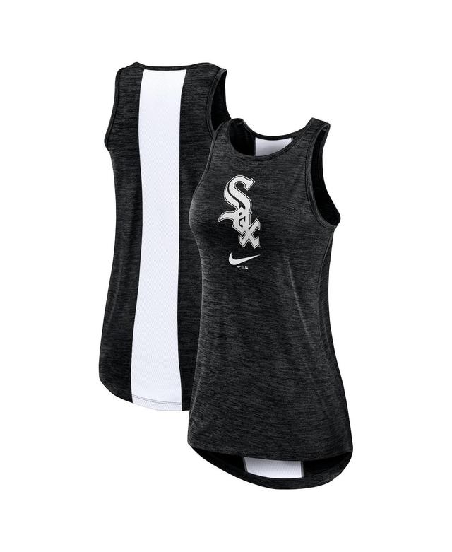 Womens Nike Black Chicago White Sox Right Mix High Neck Tank Top Product Image