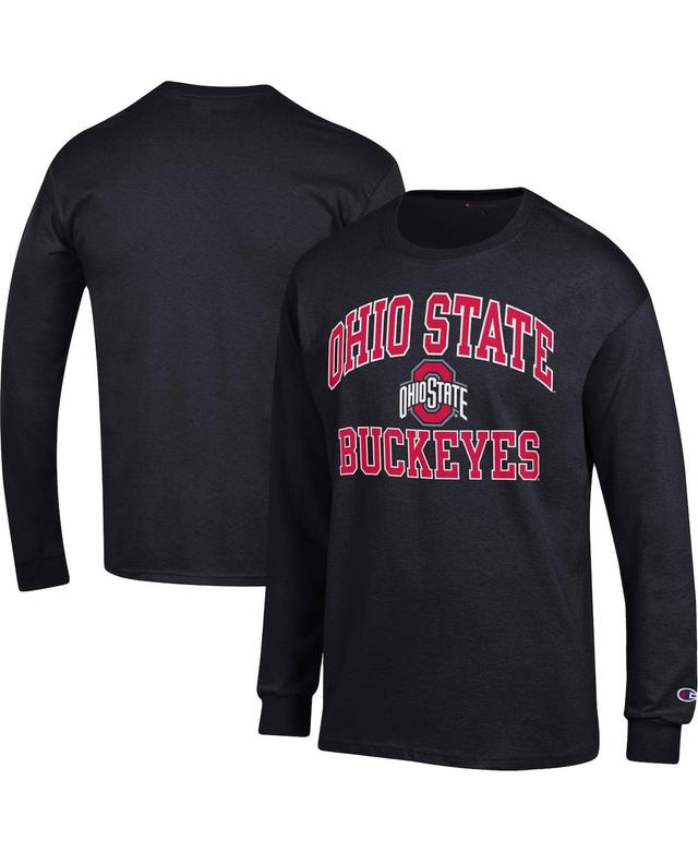 Mens Champion Black Ohio State Buckeyes High Motor Long Sleeve T-shirt Product Image