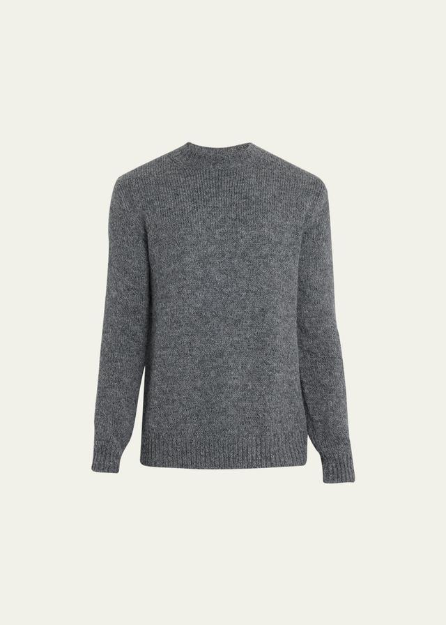 Mens Alpaca-Blend Crewneck Sweater Product Image