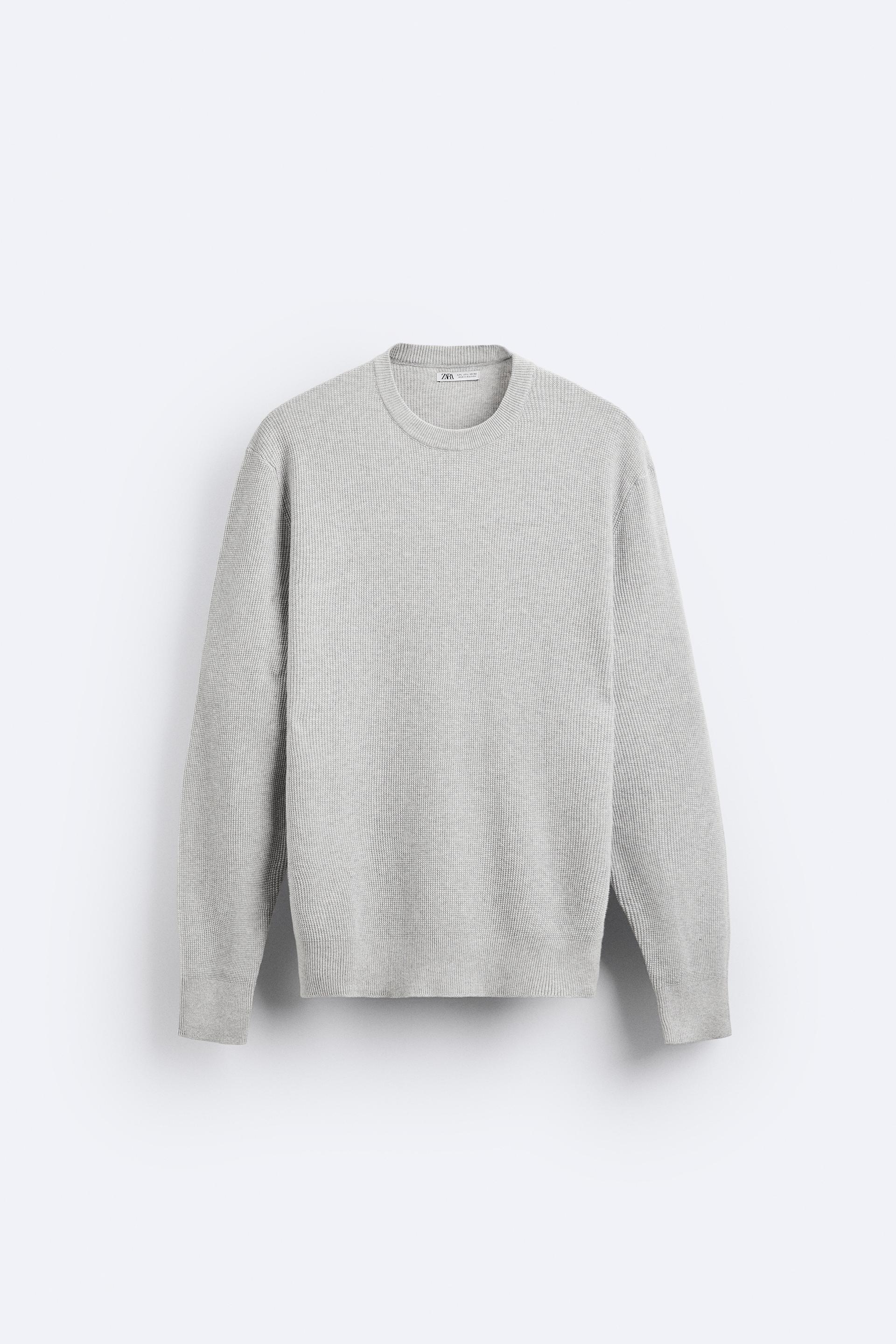 TEXTURED COTTON SWEATER Product Image