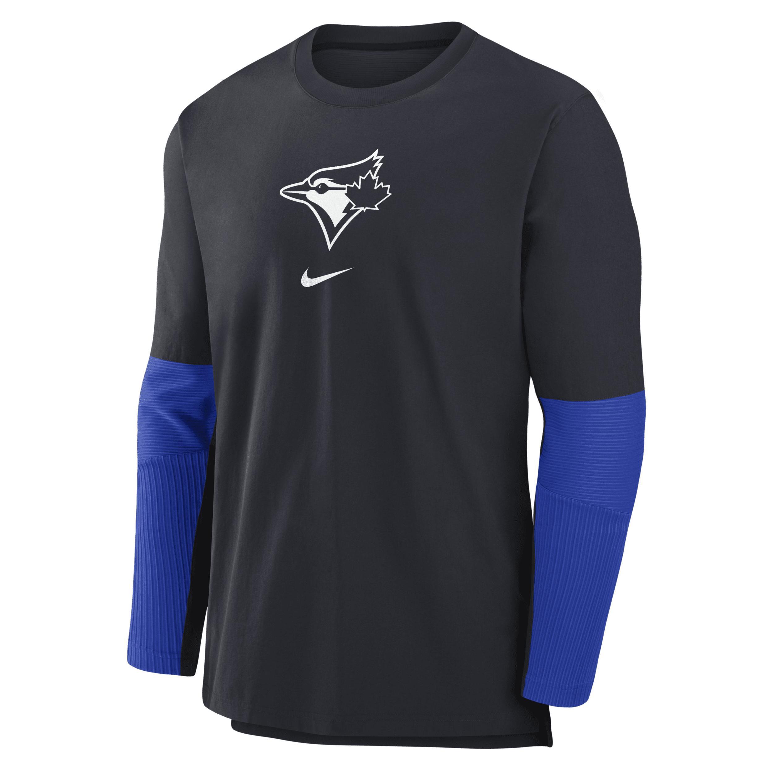 Toronto Blue Jays Authentic Collection City Connect Player Nike Men's Dri-FIT MLB Pullover Jacket Product Image