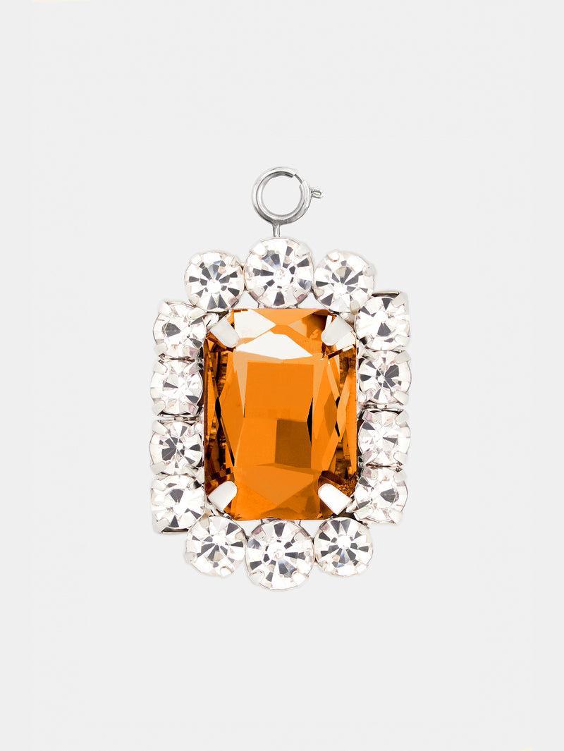 Squared charm with orange crystal Product Image