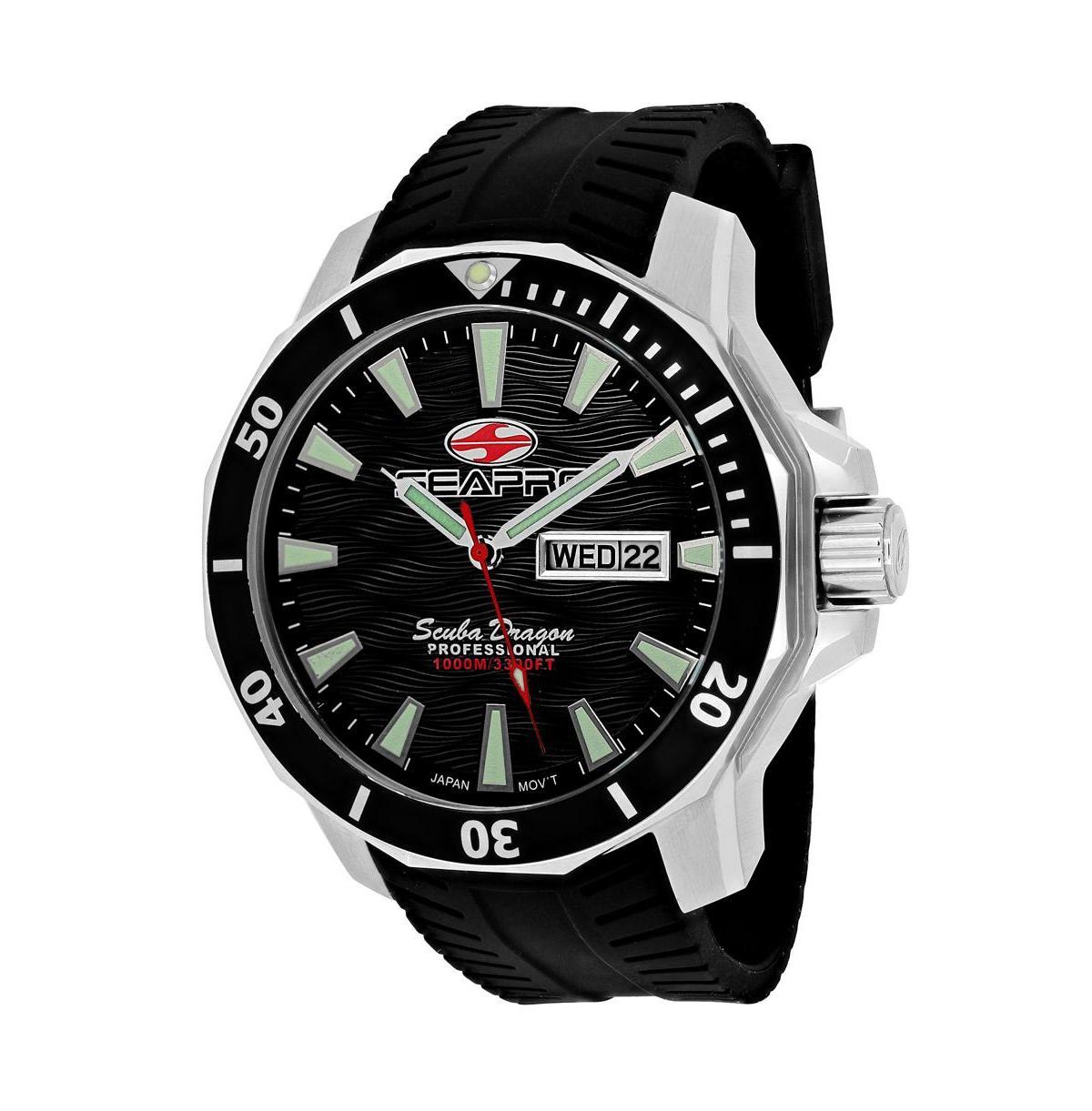 Seapro Mens Scuba Dragon Diver Limited Edition 1000 Meters Black Dial Watch - SP8310 - Black Product Image