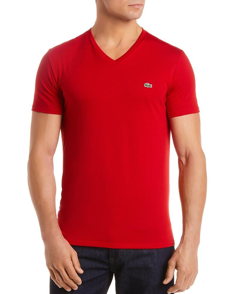 Lacoste Regular Fit V-Neck T-Shirt Product Image