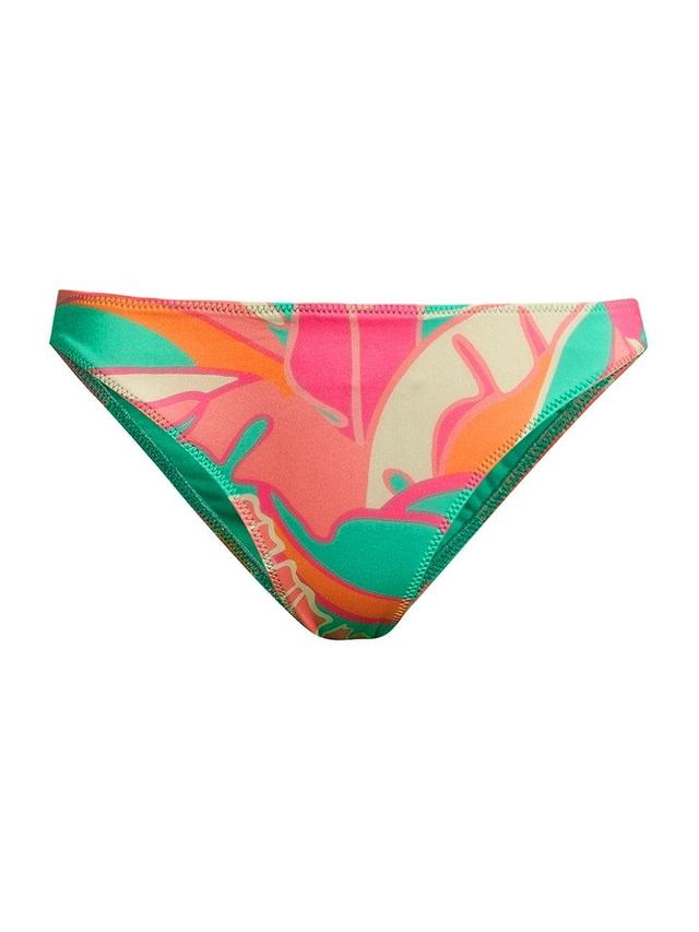 Womens Isla Palm-Print Bikini Bottom Product Image