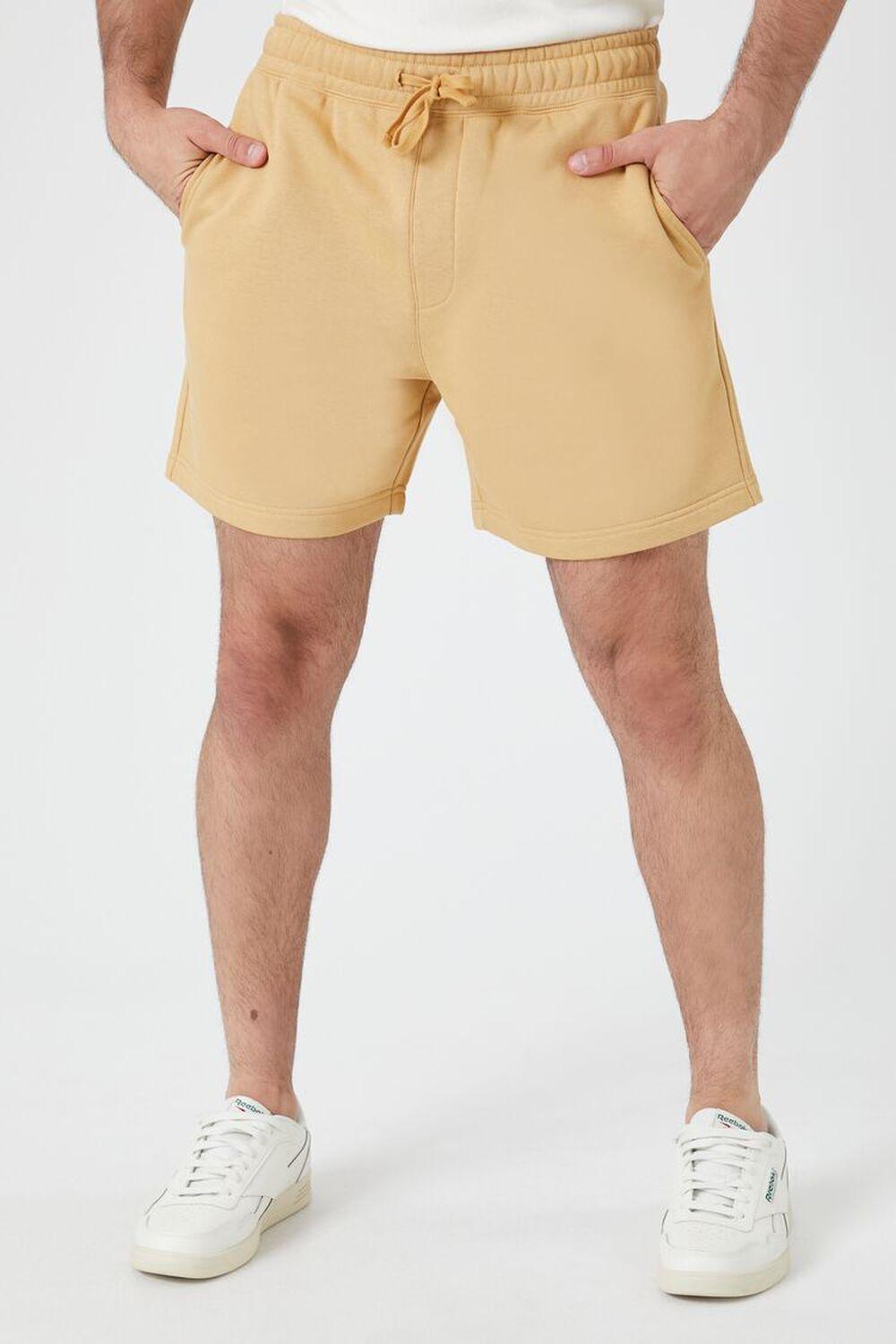 Cotton-Blend Drawstring Shorts | Forever 21 Product Image