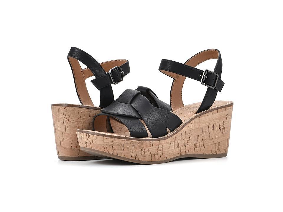 White Mountain Womens Simple Platform Wedge Sandals Product Image