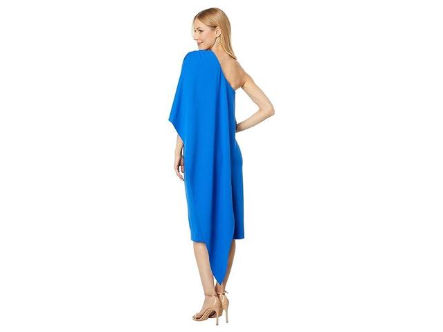 Badgley Mischka One Shoulder Drape Dress Women's Dress Product Image