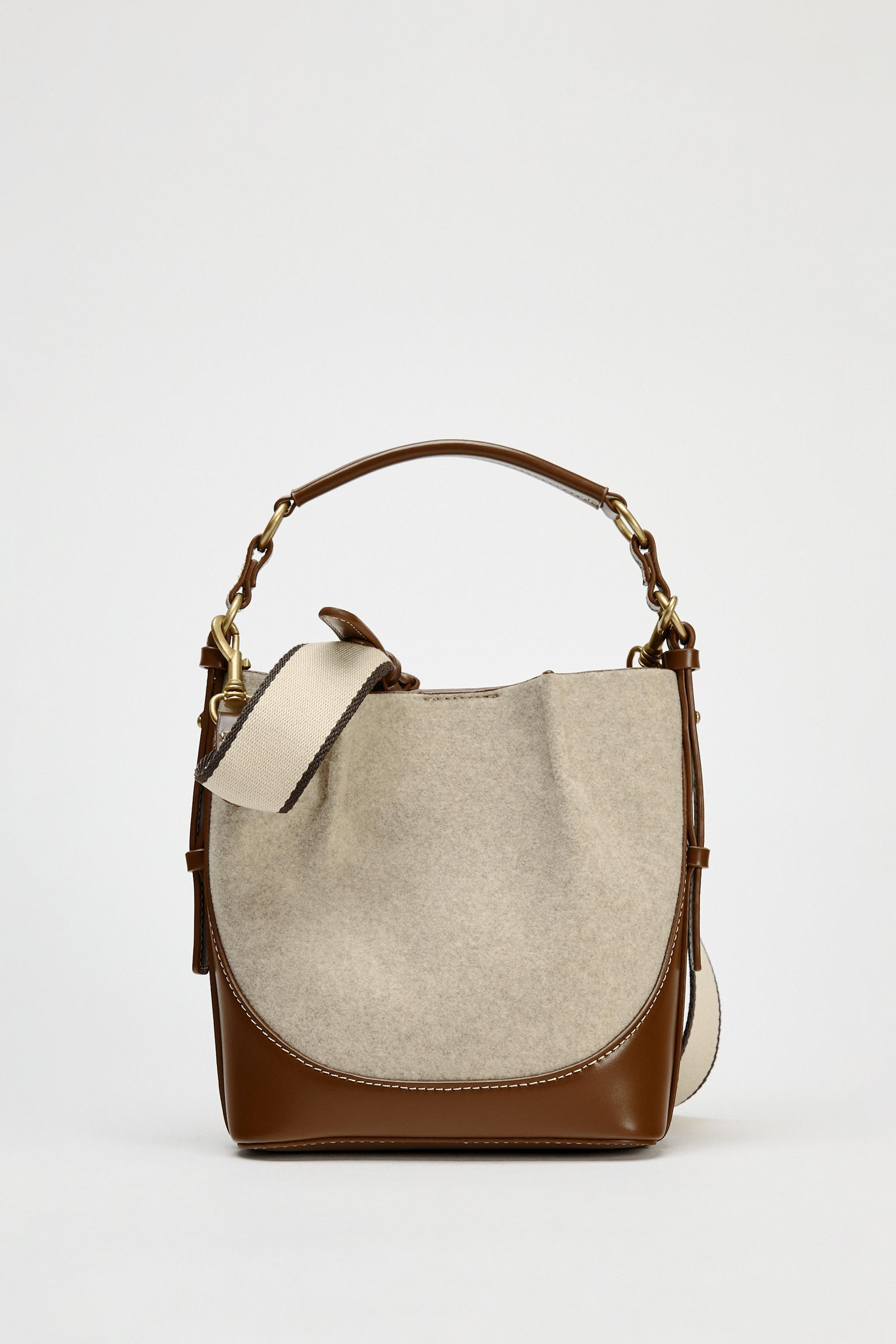 TOPSTITCHED BUCKET BAG Product Image