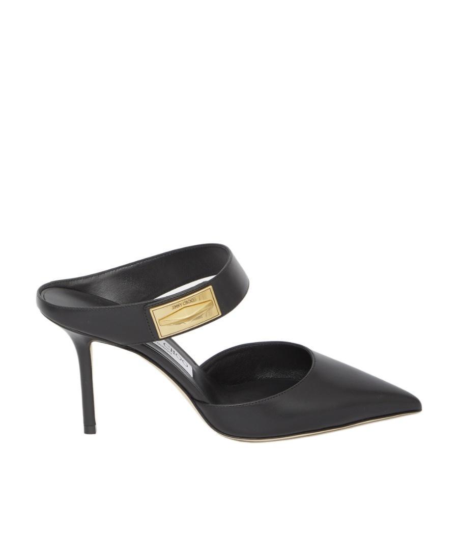 JIMMY CHOO Nell 85 Mules In Black Product Image