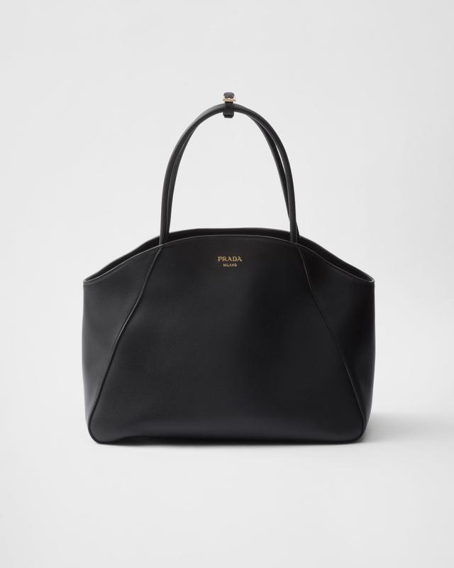 Large leather tote bag Product Image