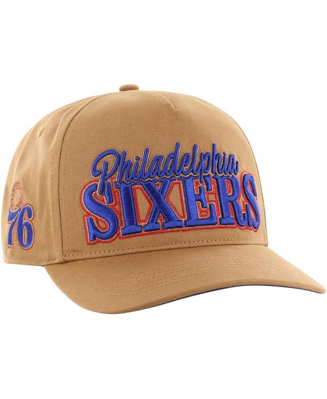 Mens 47 Brand Tan Philadelphia 76ers Barnes Hitch Adjustable Hat Product Image