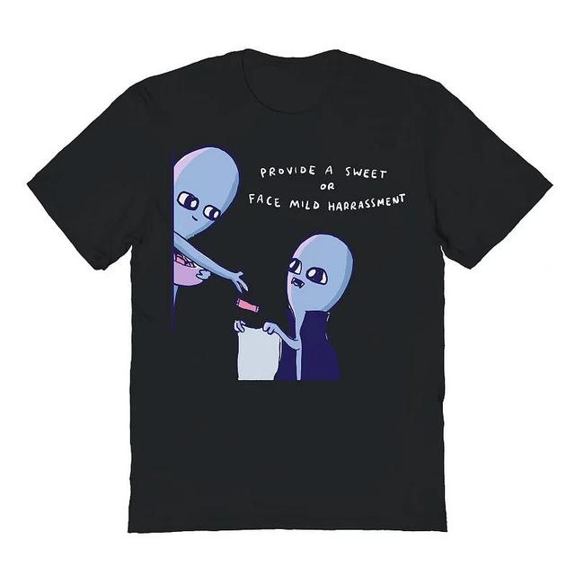 Mens Strange Planet Provide a Sweet Halloween Graphic Tee Product Image