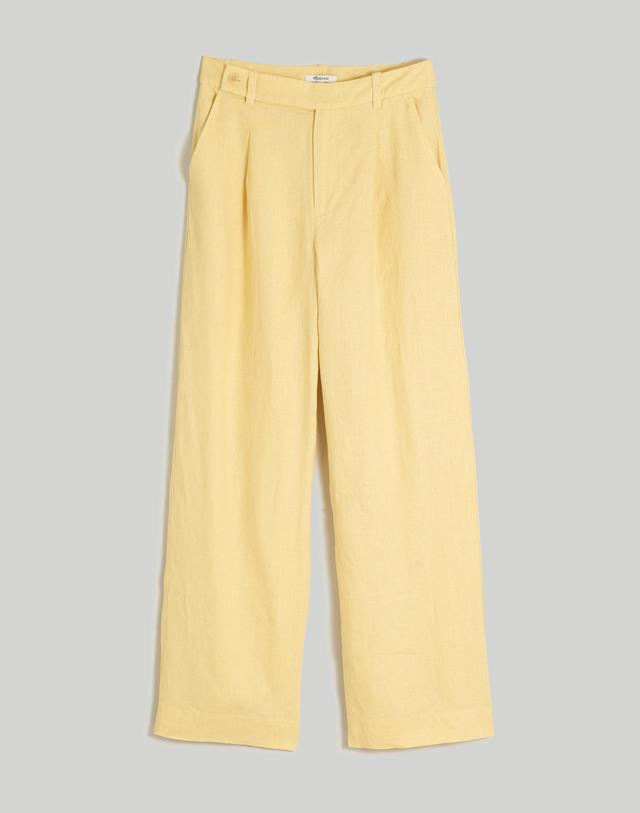 The Harlow Wide-Leg Pant in 100% Linen Product Image