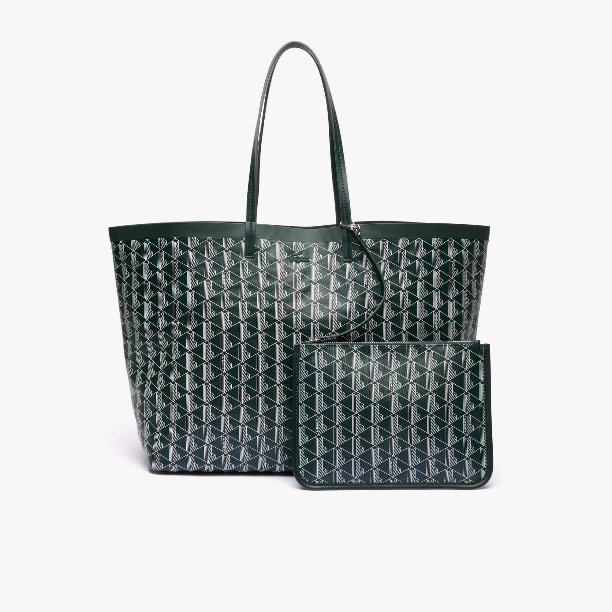 Zely Coated Canvas Monogram Large Tote Product Image