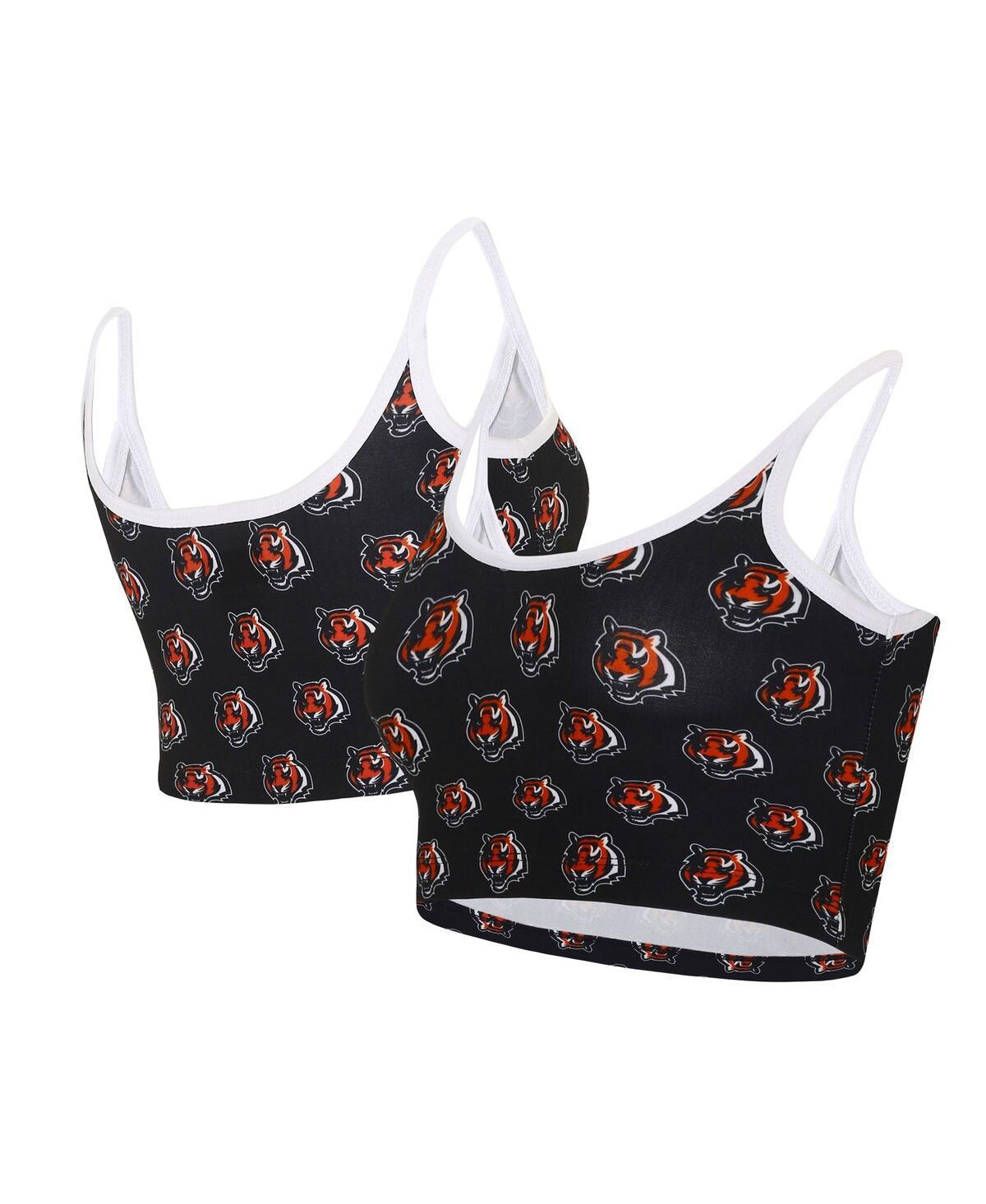 Womens Concepts Sport Black Cincinnati Bengals Gauge Lounge Bralette Product Image