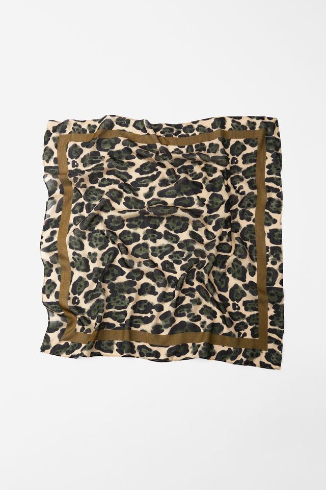 ANIMAL PRINT SILK MODAL SCARF Product Image