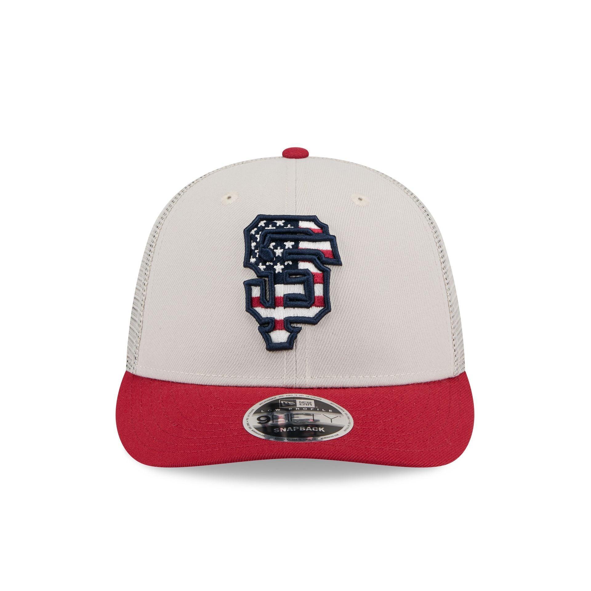 San Francisco Giants Independence Day 2024 Low Profile 9FIFTY Trucker Hat Male Product Image