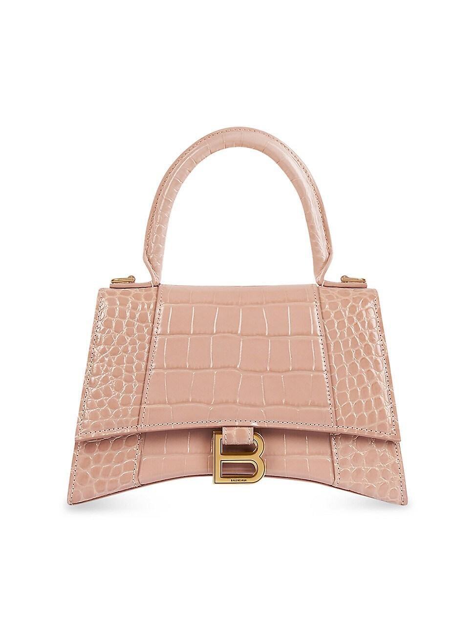 Womens Hourglass Small Handbag Crocodile Embossed Product Image