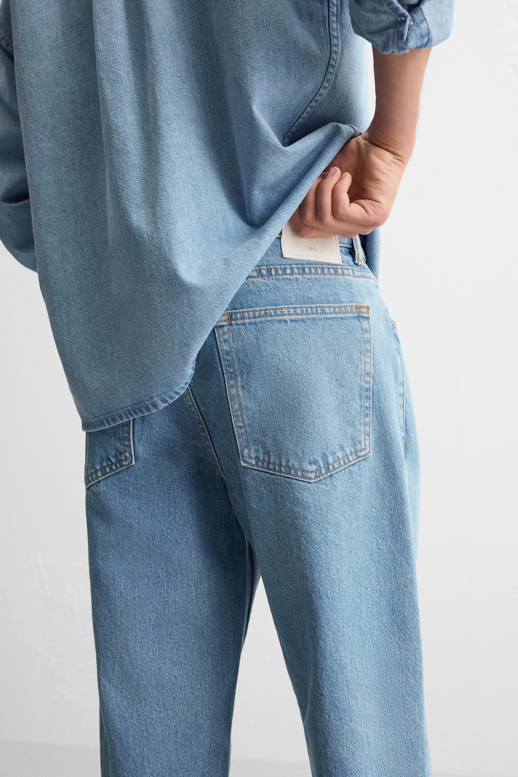 STRAIGHT CROPPED FIT JEANS Product Image