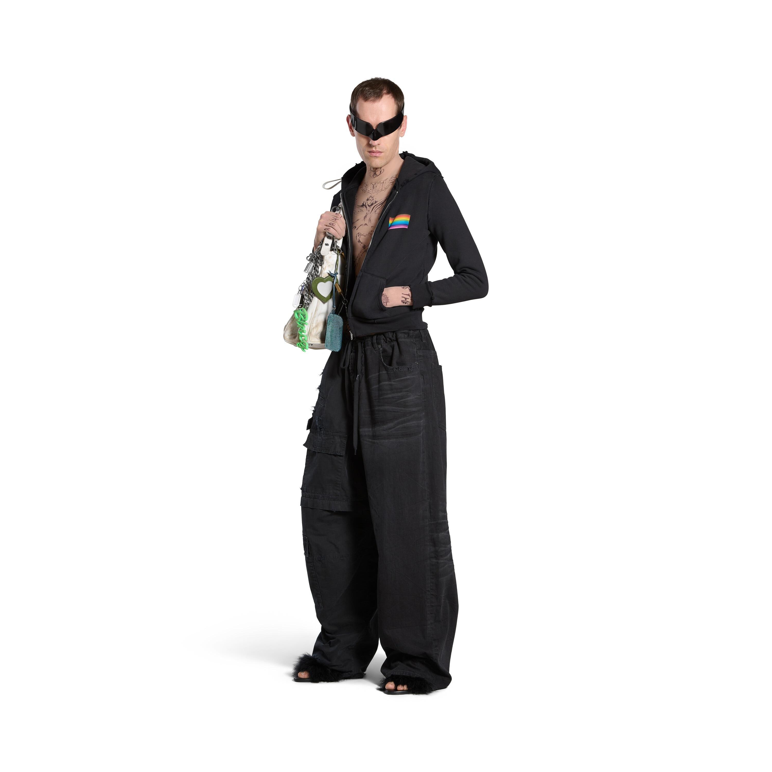 Hybrid Baggy Pants in Black Product Image