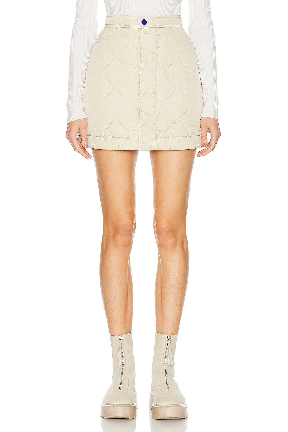 Burberry Puffer Skirt in Beige Product Image