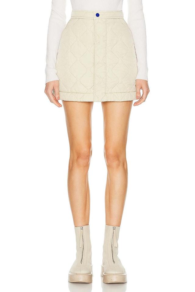 Burberry Puffer Skirt in Beige Product Image