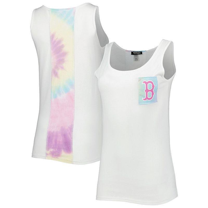 Womens Refried Apparel Boston Red Sox Tie-Dye Tank Top Product Image