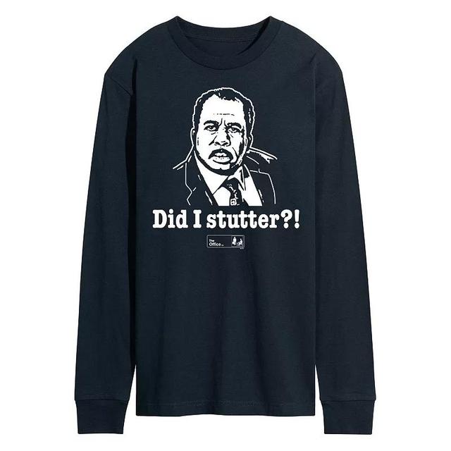 Mens The Office Did I Stutter Long Sleeve Tee Product Image