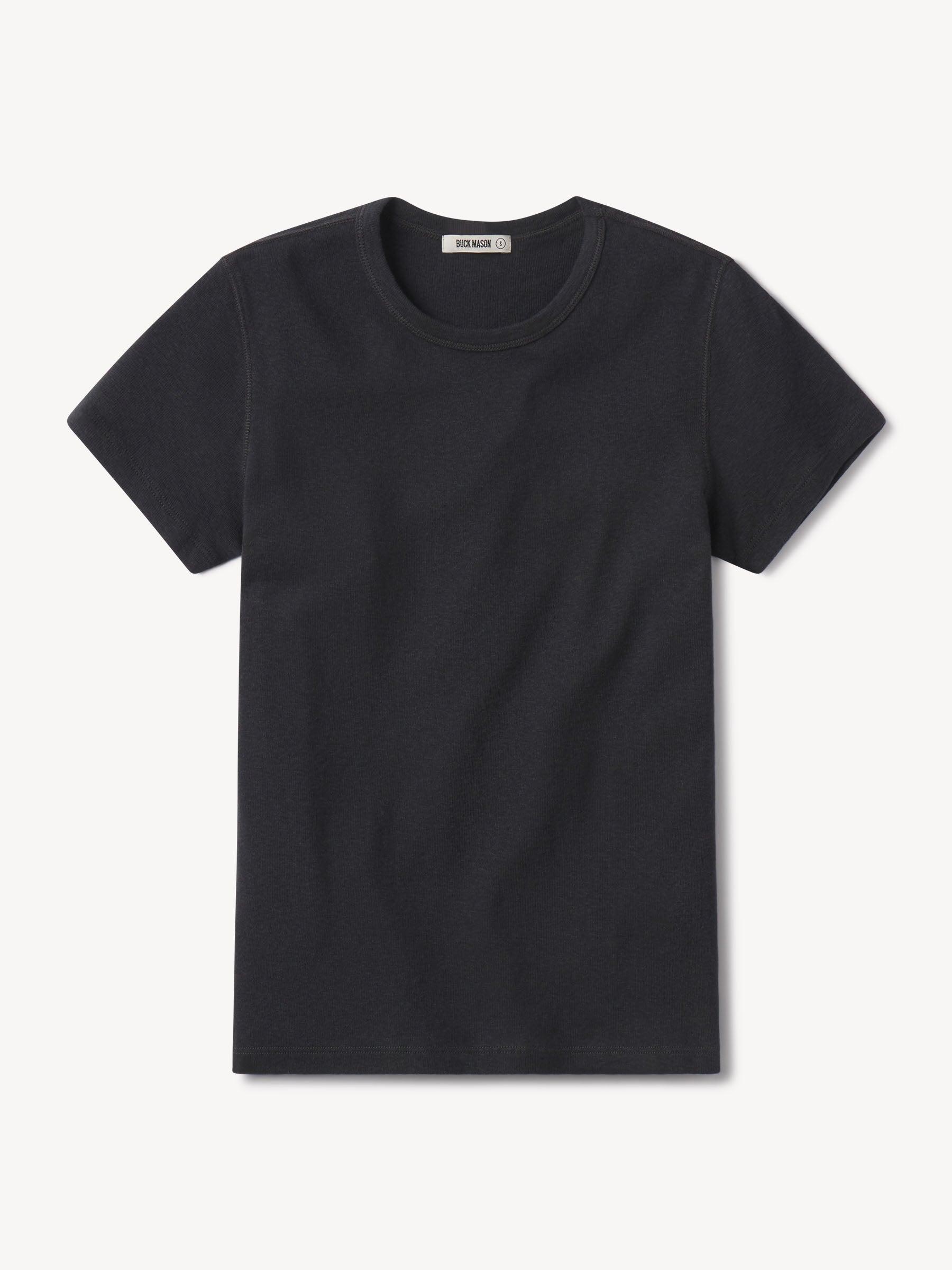 Soft Black Heirloom Rib S/S Tee Product Image